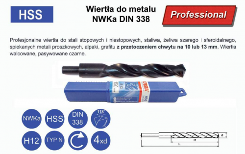 010144	11,0  HSS-R DIN 338  R-10